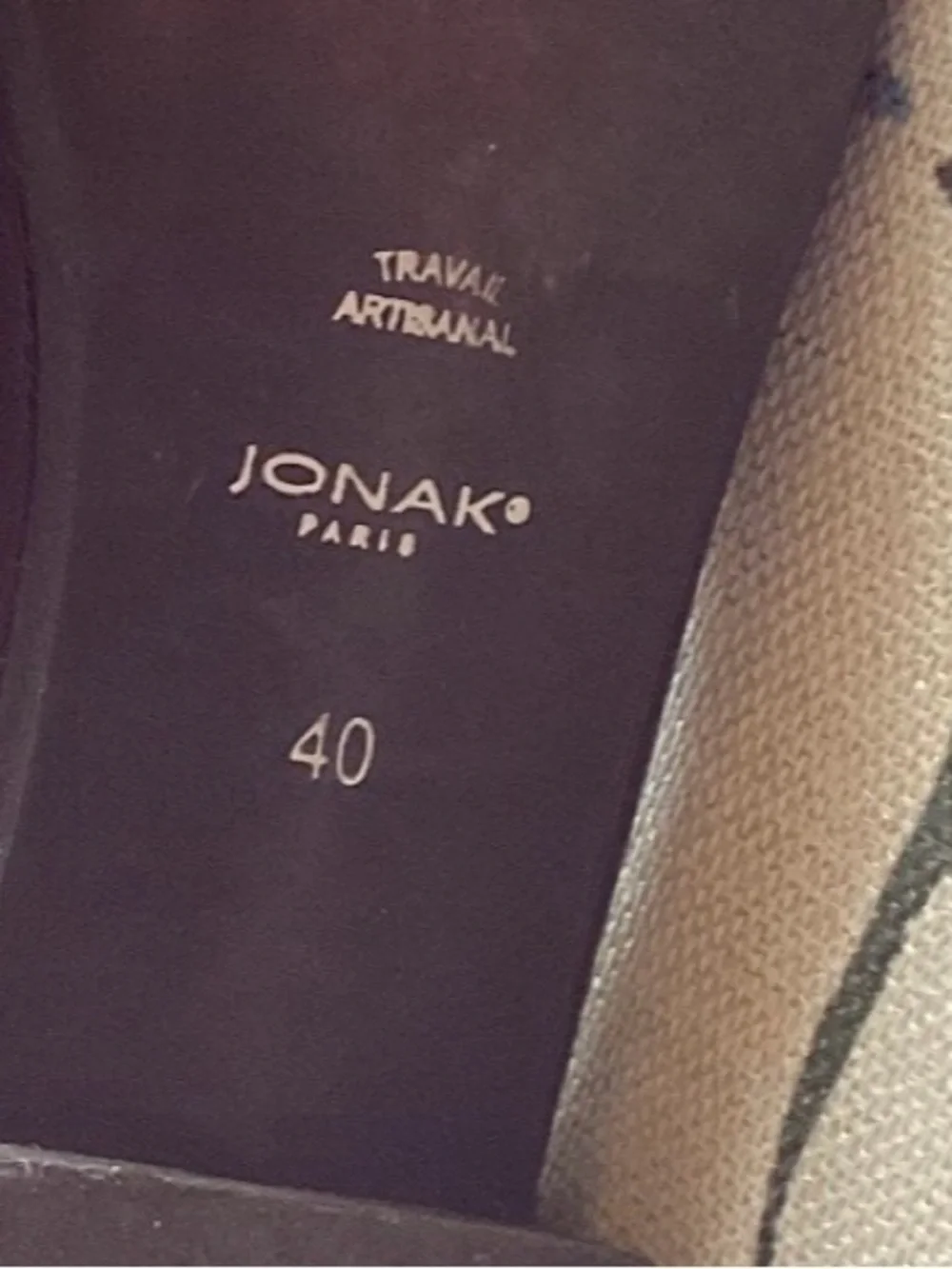 Jonak Paris Black Leather Cutout Mary Jane flats
